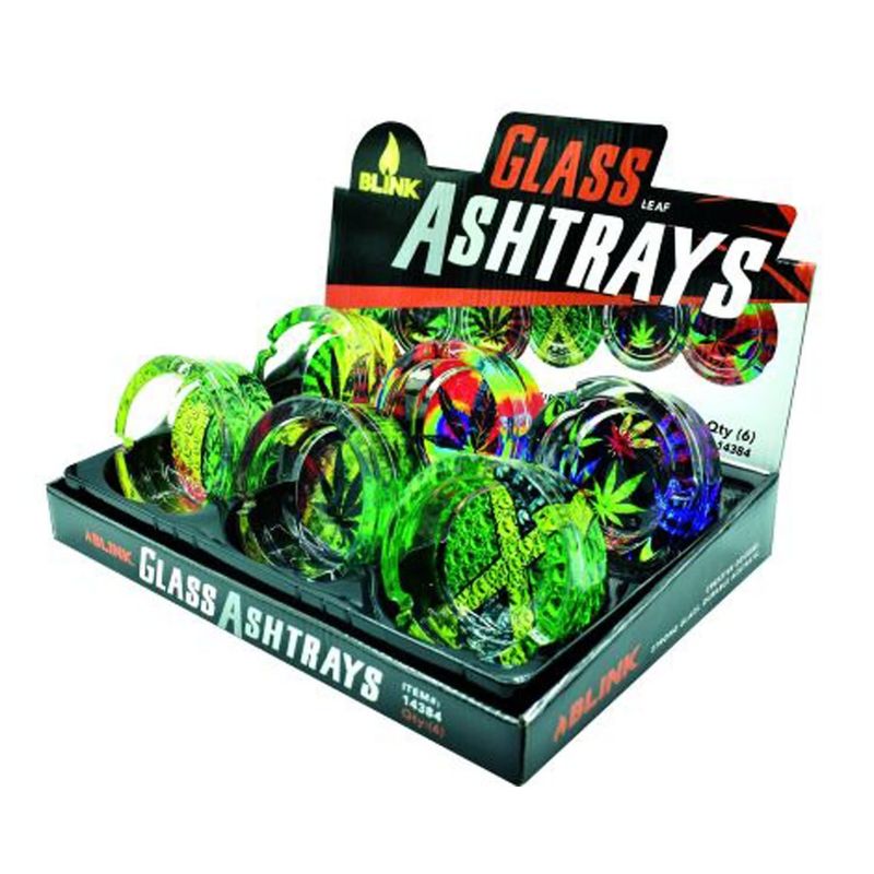 Blink Glass Ashtray Leaf