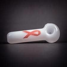 Chameleon Glass Cancer Awareness Hand Pipe