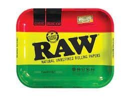 Raw Rolling Tray Large Rasta