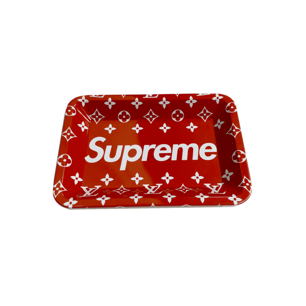 Supreme Red Rolling Tray Medium