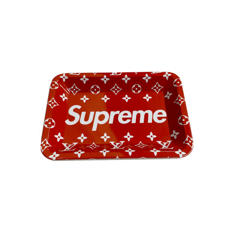 Supreme Red Rolling Tray Medium