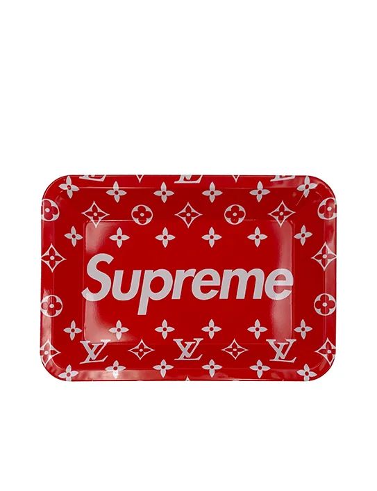 Supreme Red Rolling Tray Small