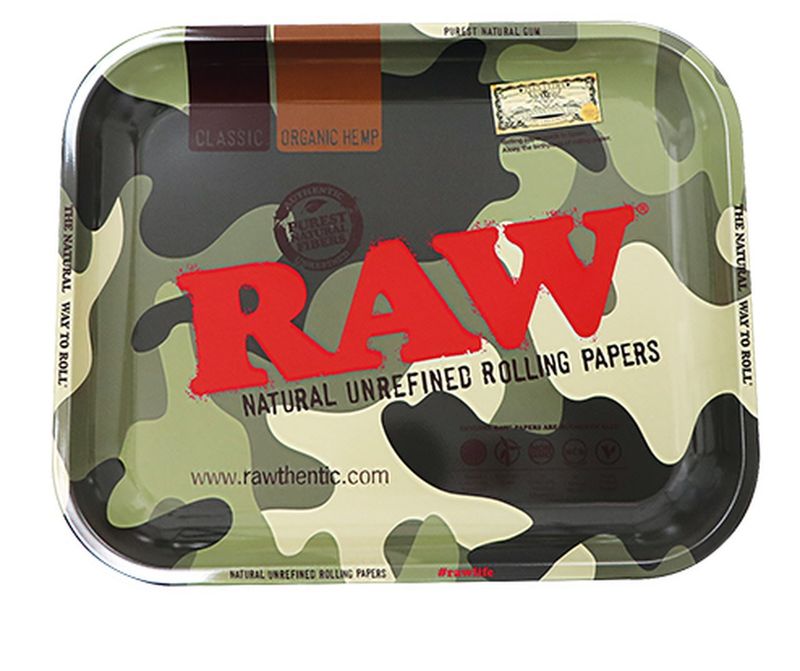 Raw Rolling Tray Large Camo