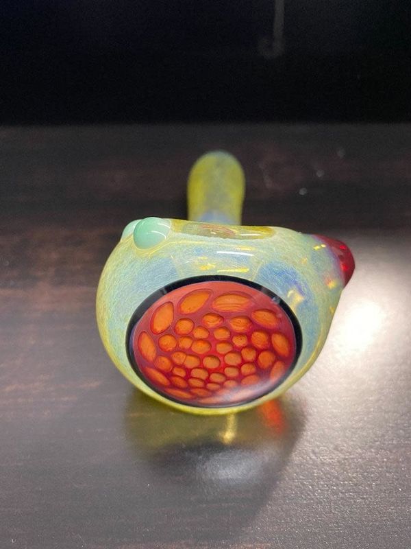 Keebler Glass Honeycomb Hand Pipe Asst Colors
