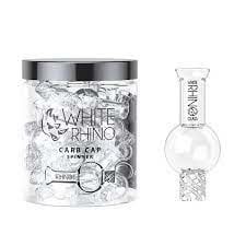 White Rhino Glass Spinner Carb Cap