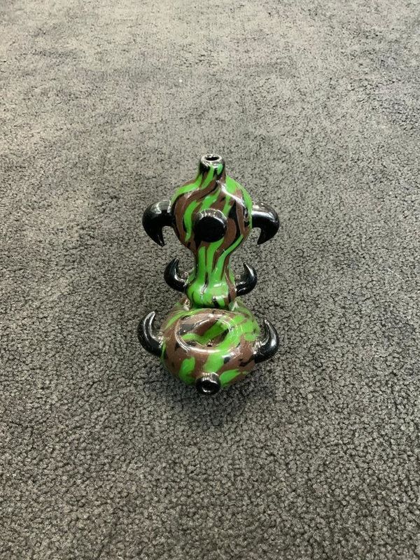 Torcher Glass Camo Masher Hand Pipe