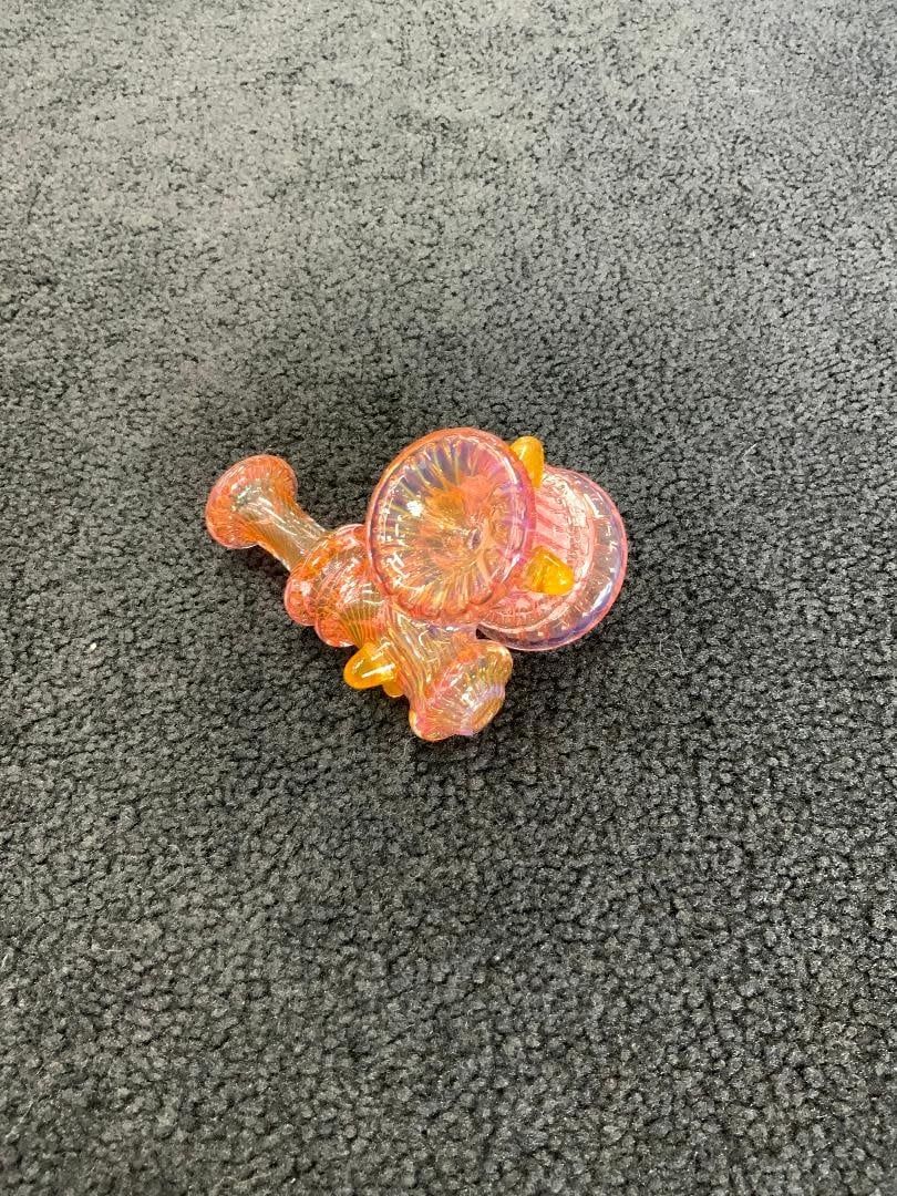 Kevin Beecher Pink/gold fumed sidecar Hand Pipe