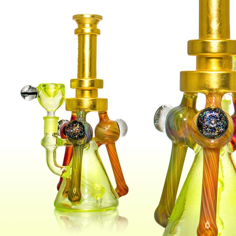 Juicy J Glass 11&quot; UV Trident Waterpipe