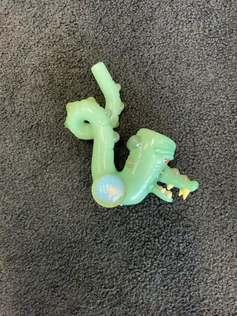 Aaron U Glass Green and Pink CFL Gator Lock