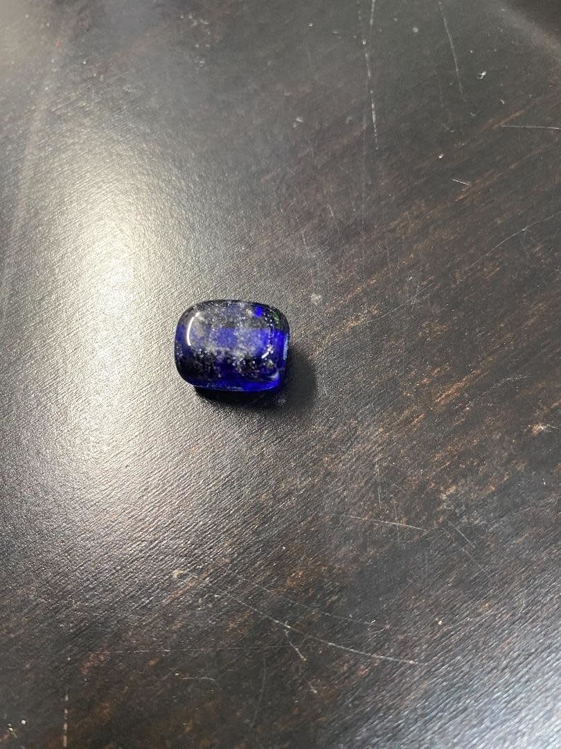 Kevin Beecher Glass Necklace Bead Dark Blue
