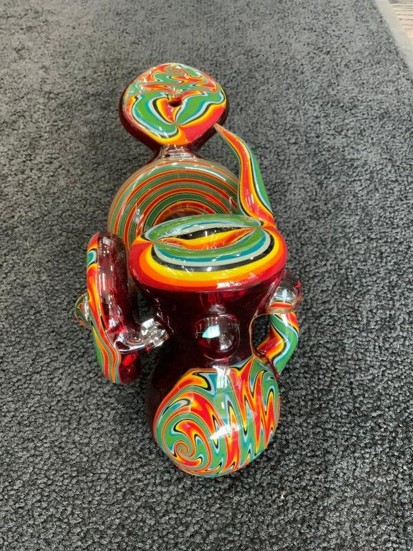 Kevin Beecher Red Wig Wag Worm Hole Loop Bubbler