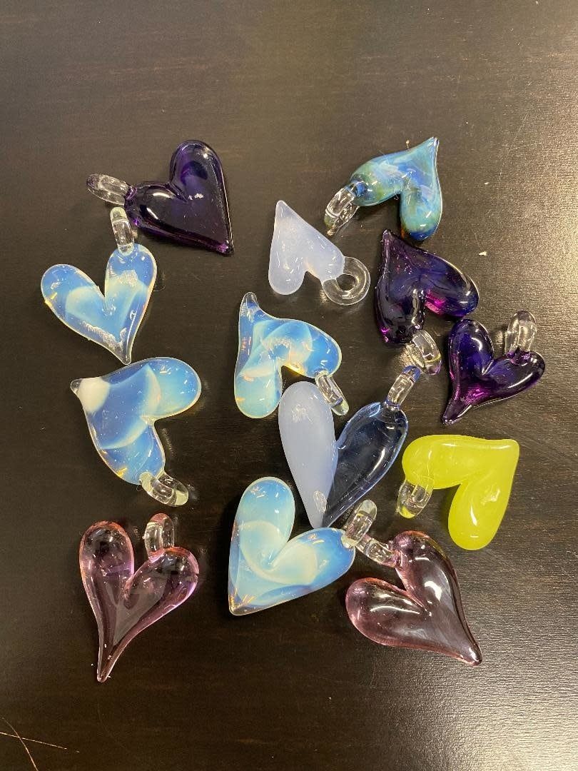 Joe Romatowski Heart Pendent Asst Colors