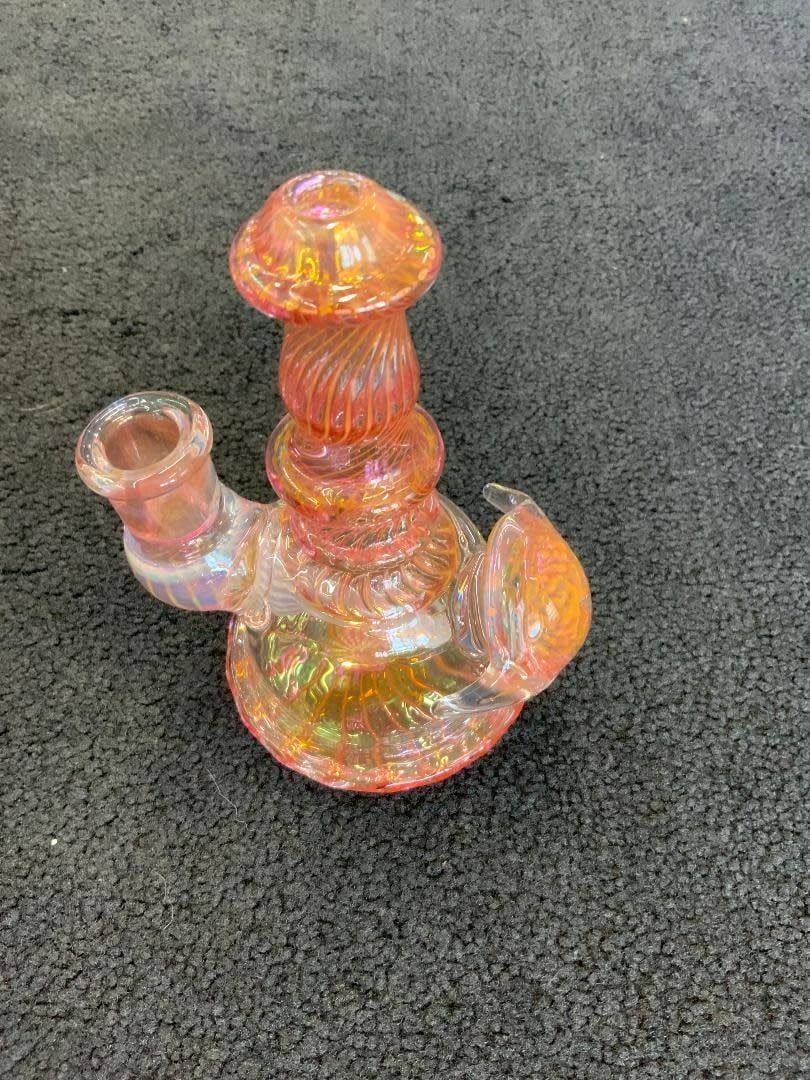 Kevin Beecher Silver Gold Fumed Mini Waterpipe