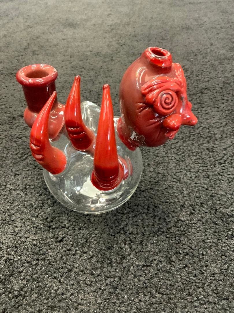 Josh Mazet Glass Red Seeker Mini Rig
