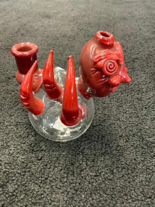 Josh Mazet Glass Red Seeker Mini Rig