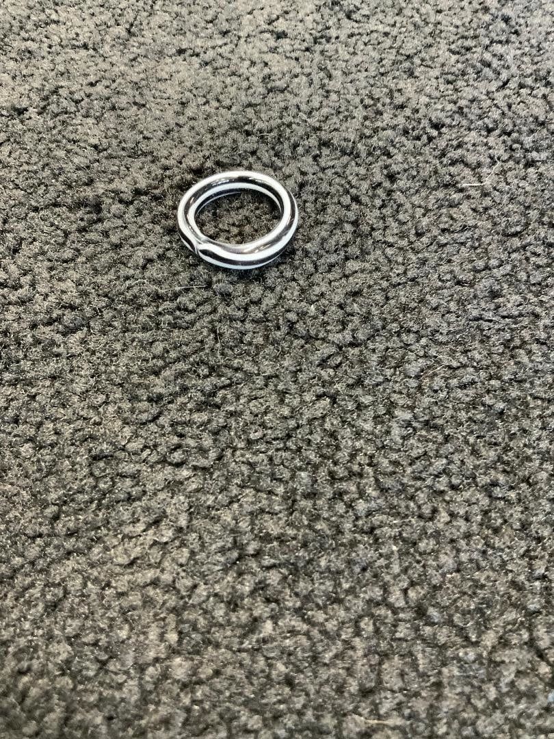 Kevin Beecher Black and White Glass Ring