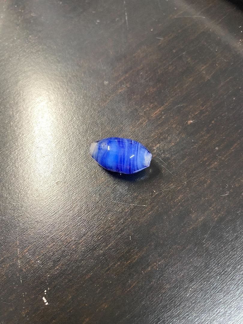 Kevin Beecher Glass Necklace Bead Blue