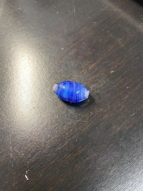 Kevin Beecher Glass Necklace Bead Blue