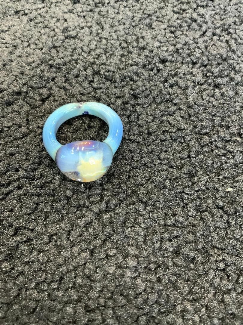 Kevin Beecher Light Blue Glass Ring