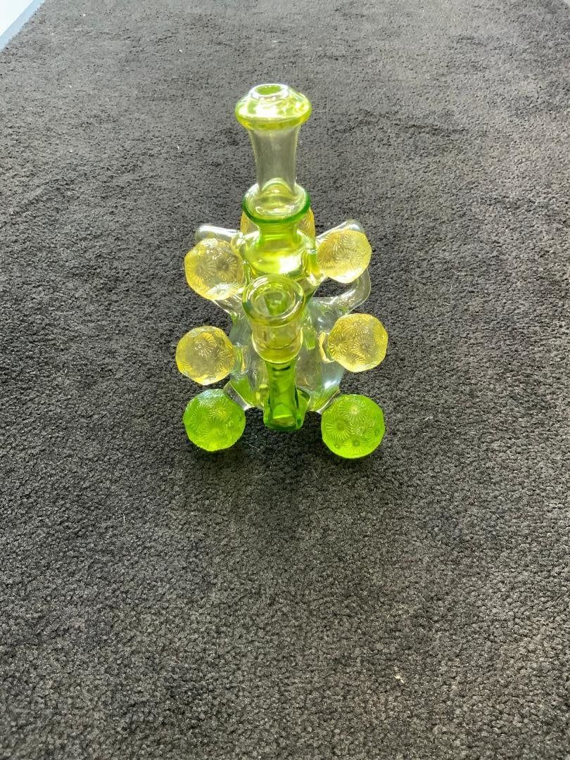 Kevin Beecher Collaboration UV Green/Pink Klein Recycler W/Marbles