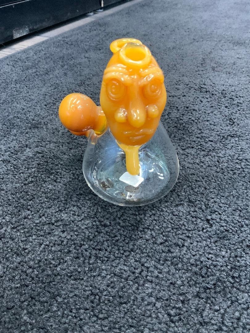 Josh Mazet Glass Orange Seeker Mini Rig