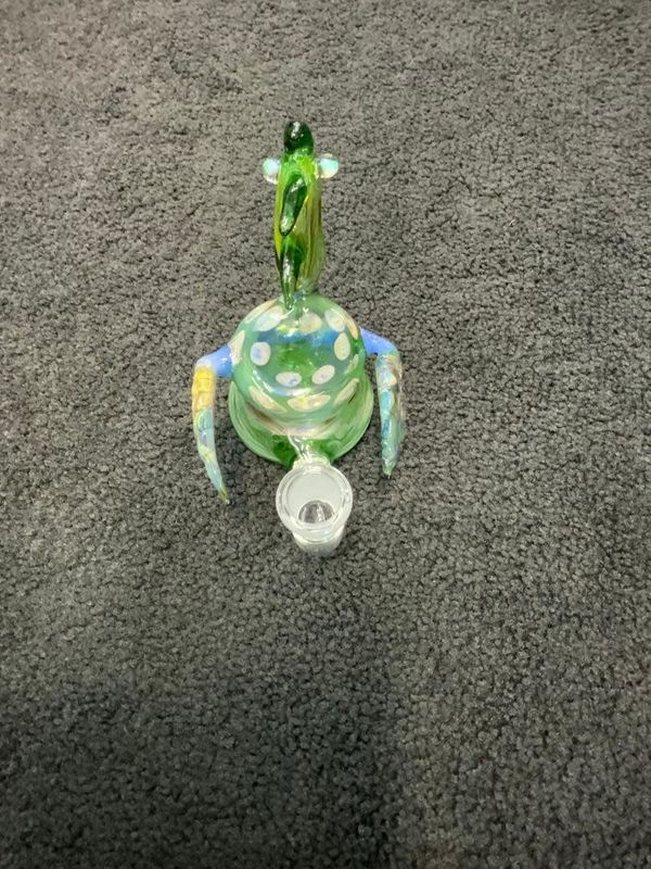 Aaron Glass Mini Opal Eye Animal Waterpipe