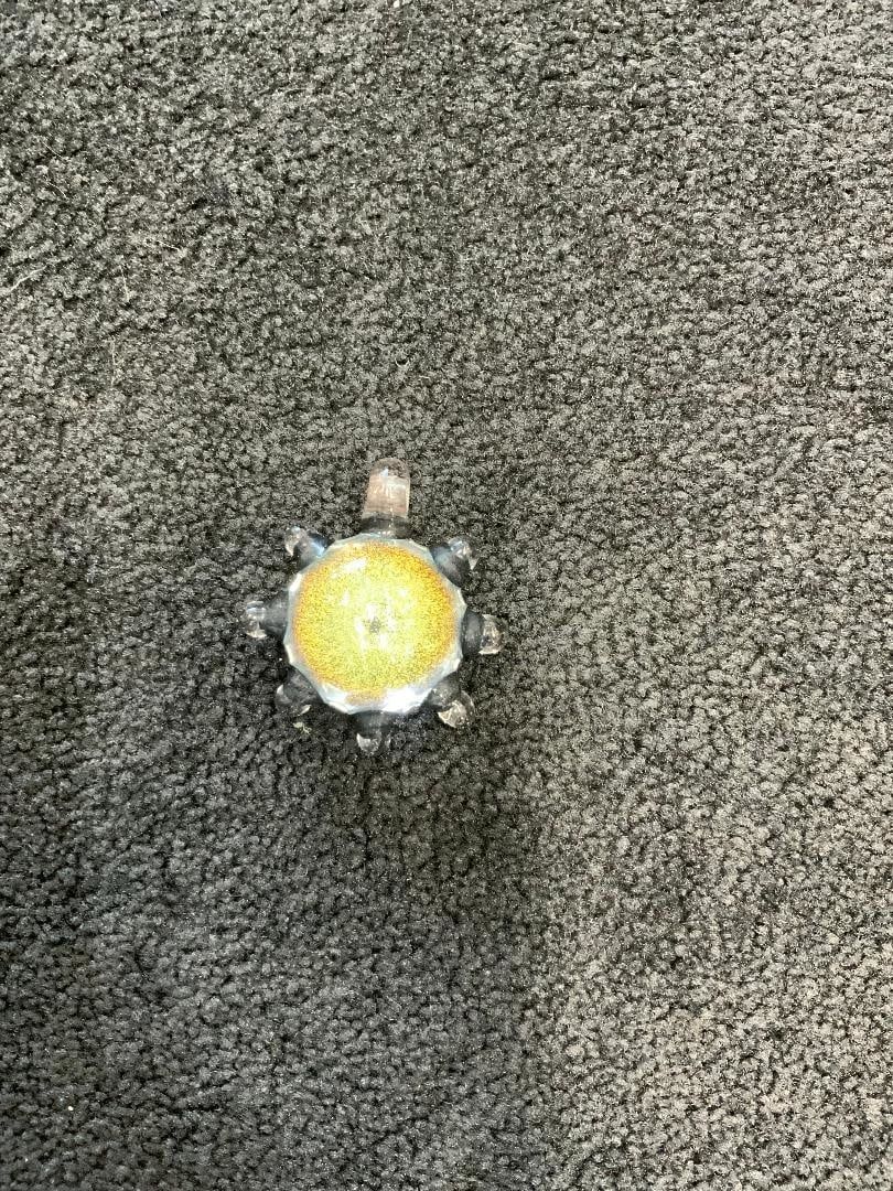 Kevin Beeher UV Pink Dichro Octagram Pendant