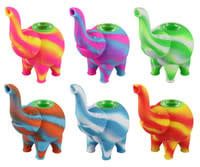 Elephant Silicone Bubbler - 4.5&quot; / Colors Vary