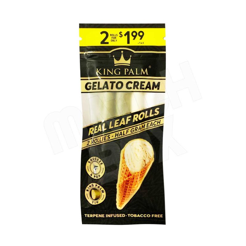 King Palm 2 Rollies .5 grams Gelato Cream