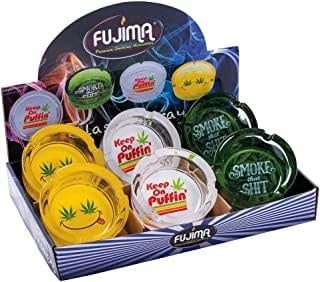 Fujima 420 Leaf Glass Ashtray 3.5&quot; Asst Styles