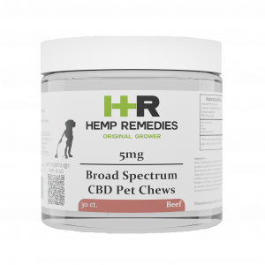 Hemp Remedies 5mg Broad Spectrum CBD Pet Chews 30ct Beef