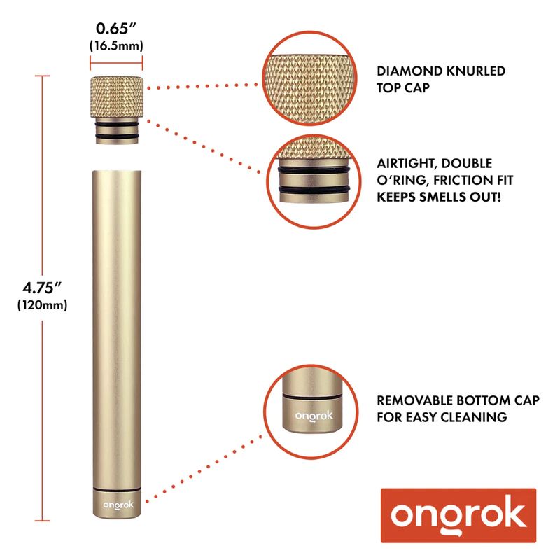ongrok Premium Storage Tube Gun Metal