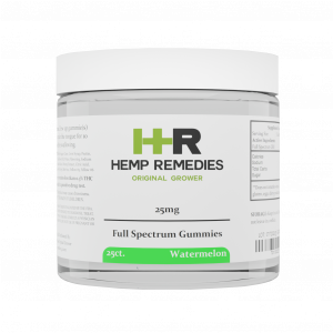 Hemp Remedies 25mg Full Spectrum CBD Gummie Watermelon