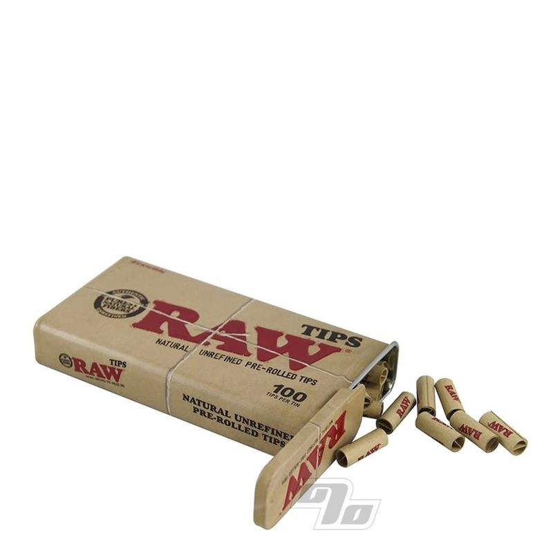 Raw Pre Rolled Tips 100pc Tin