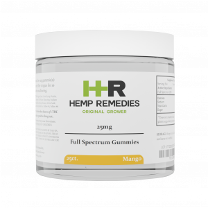Hemp Remedies 25mg Full Spectrum CBD Gummie Orange