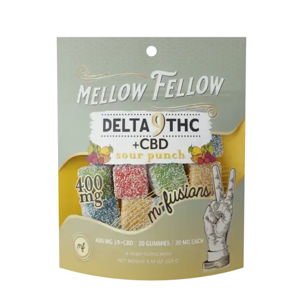 Mellow Fellow - M-Fusions - 400mg - Delta 9 - Sour Punch - 20 Ct