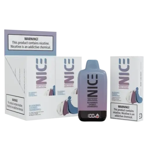 NICE Disposable Vape 9000p Blueberries Cherries Cranberries