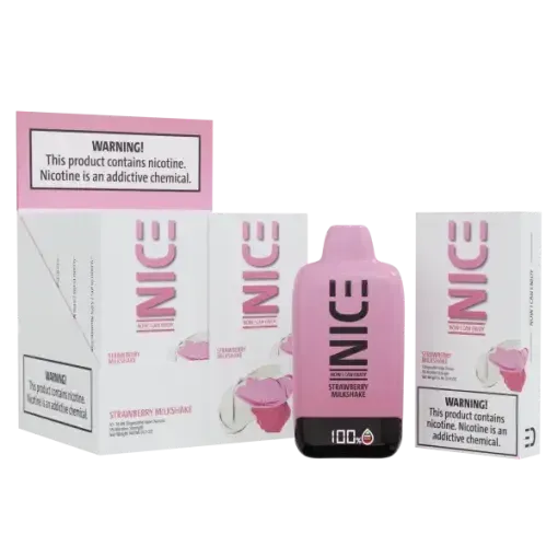 NICE Disposable Vape 9000p Strawberry Milkshake