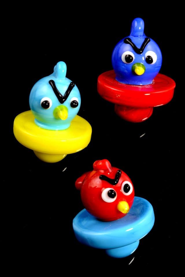 Glass Angry Bird Carb Cap