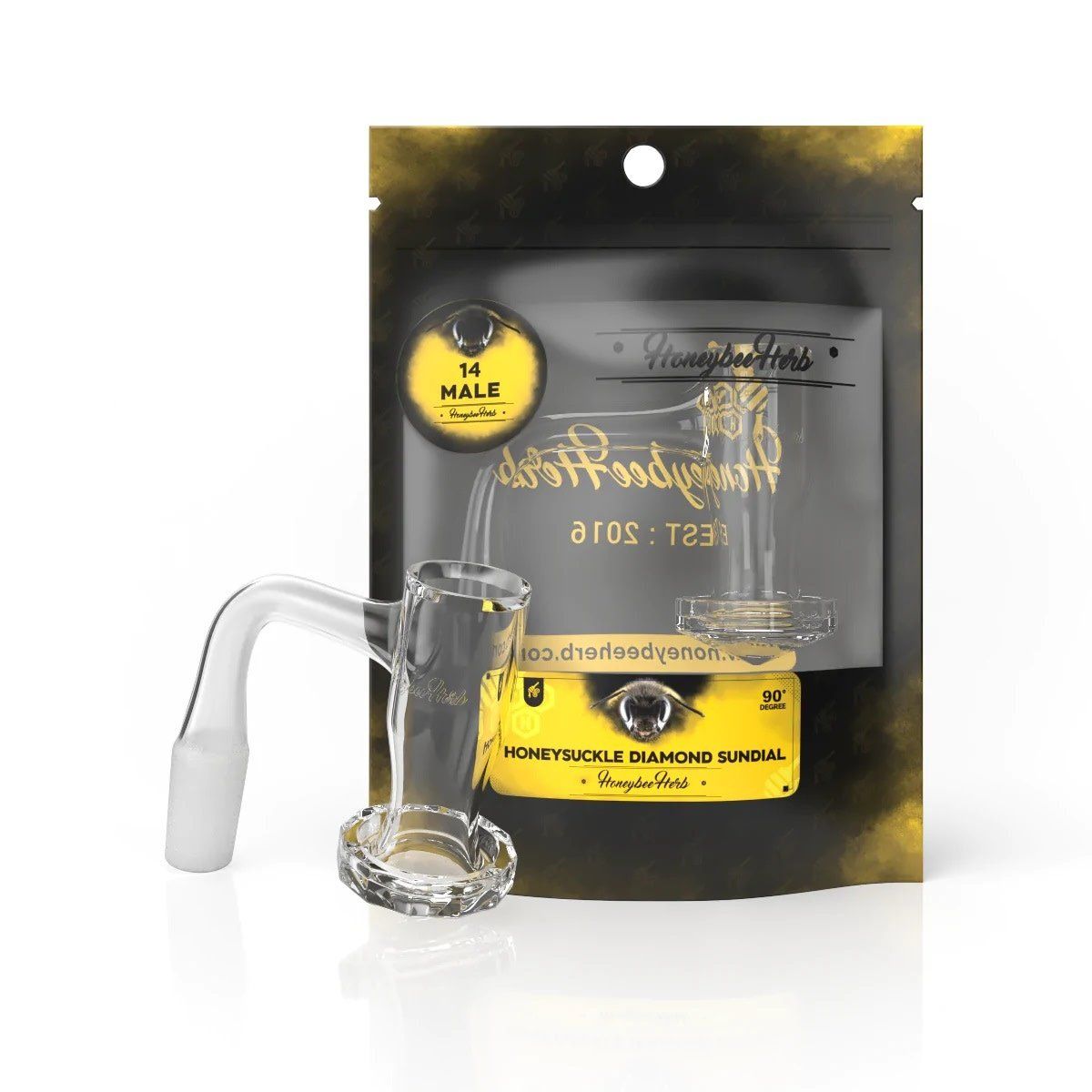 Honeybee Herb Honeysuckle Diamond Sundial Banger 14M