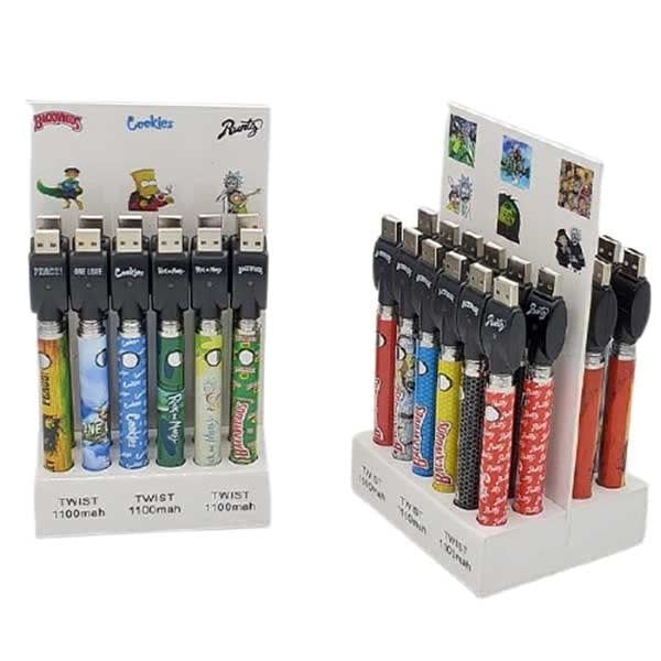 Backwoods W/Characters 510 Thread Twist Battery 1100 MAH