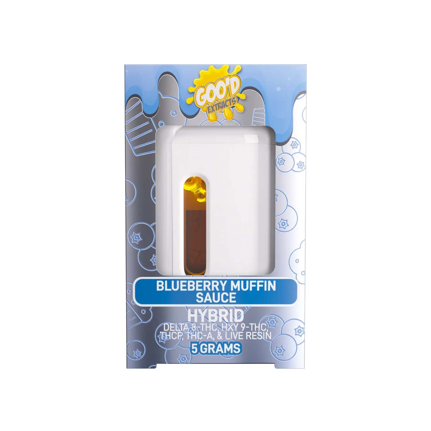 Goo’d Extracts Disposable Vape 5g Blend Blueberry Muffin Sauce Hybrid