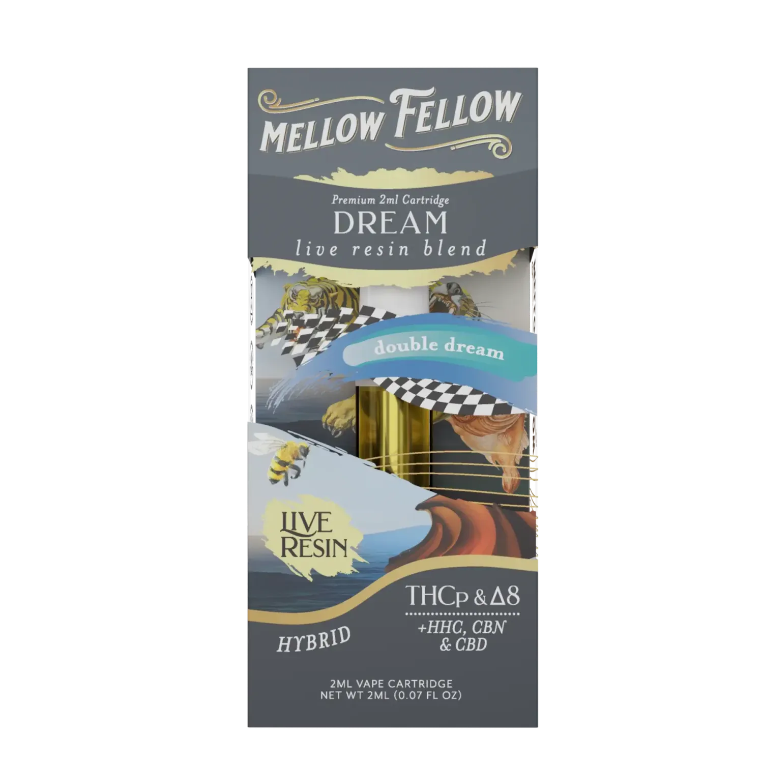 Mellow Fellow - Cartridge - 2ML - Live Resin - Dream Blend - Double Dream