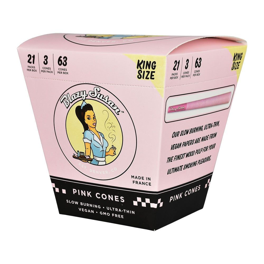 Blazy Susan King Size Pink Cone 3pk