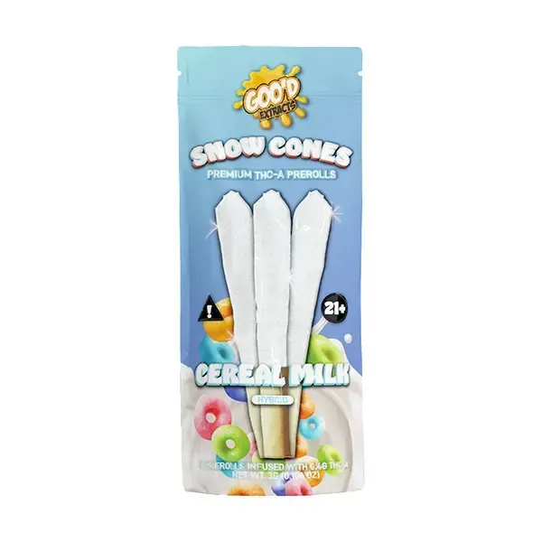 Goo&#39;D Extracts Snow Cone 3G THCA - Ceral Milk 3 Pk