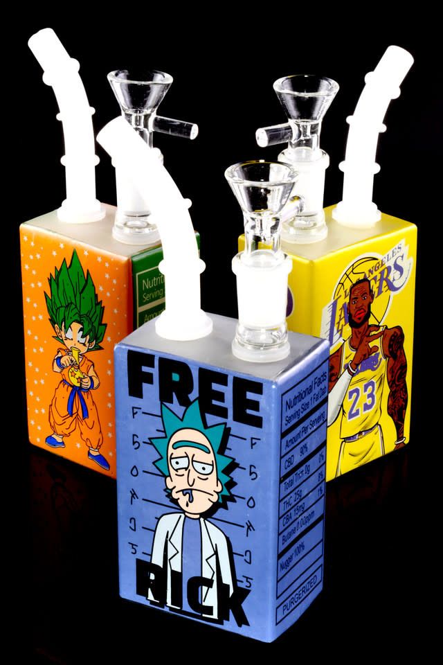 Small Stemless GoG Square Decal Water Pipe