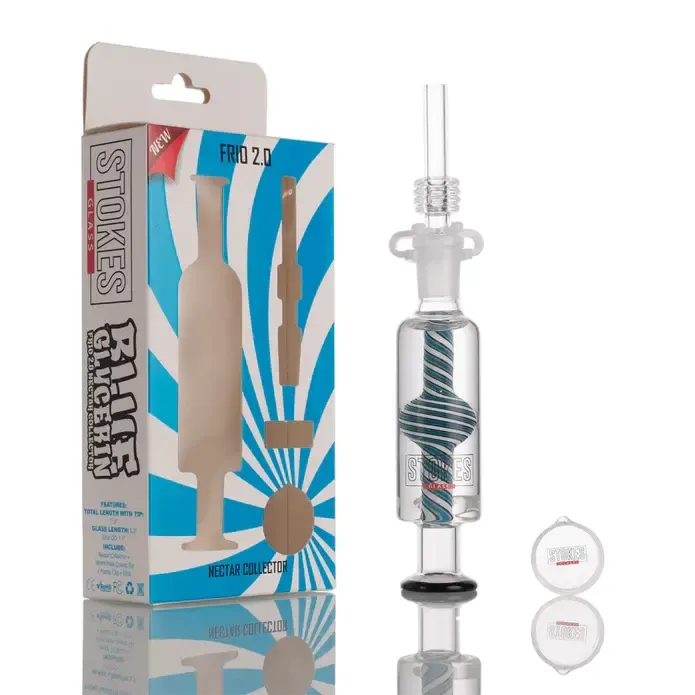 Stokes - Frio 2.0 Nectar Collector - Blue Glycerin