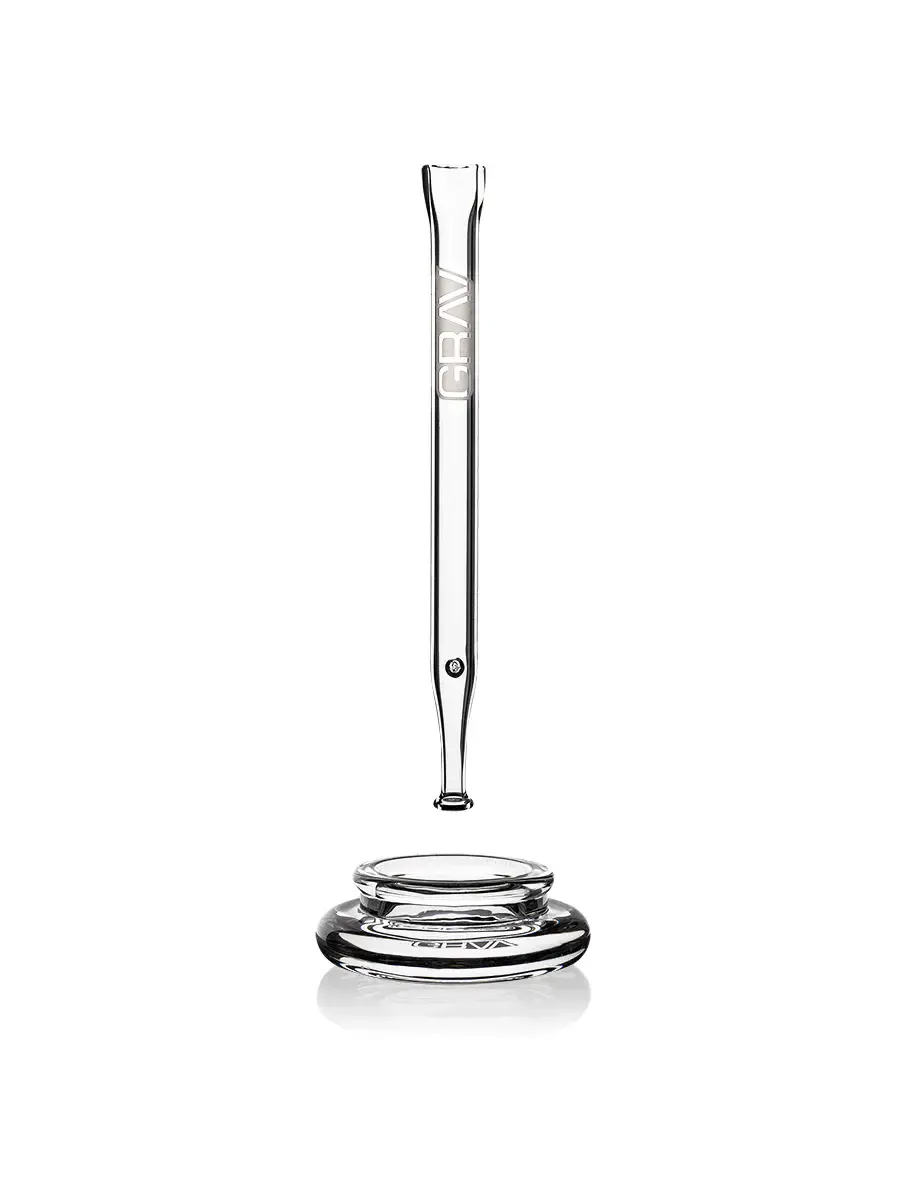 GRAV QUARTZ VAPE STRAW WITH DAB DISH