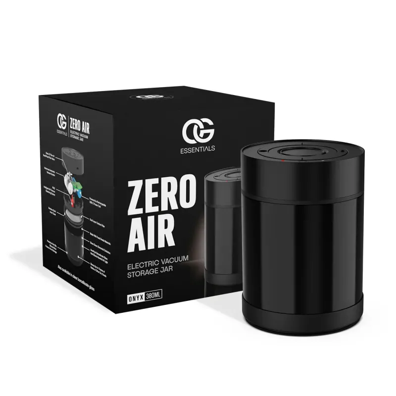 OG Essentials Zero Air Electric Vacuum Storage Jar Onyx