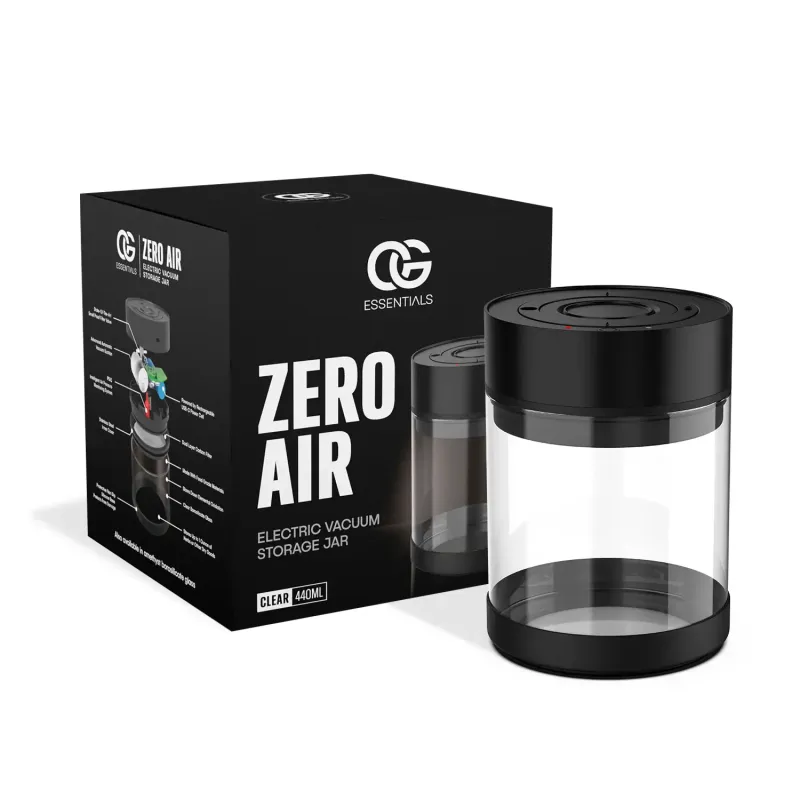 OG Essentials Zero Air Electric Vacuum Storage Jar Clear